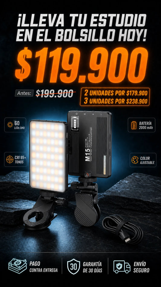 Mini Panel De Luz Led Recargable