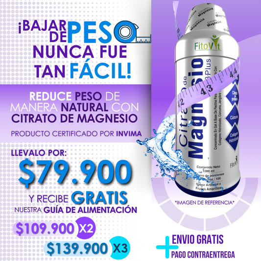 Citrato de Magnesio líquido S3 Plus