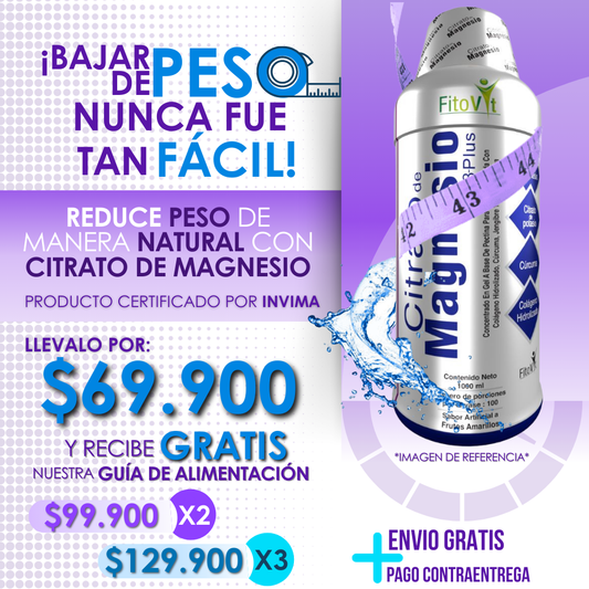 Citrato de Magnesio líquido S3 Plus