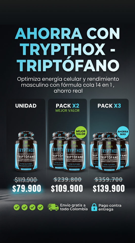 Triptófano con Magnesio - Trypthox